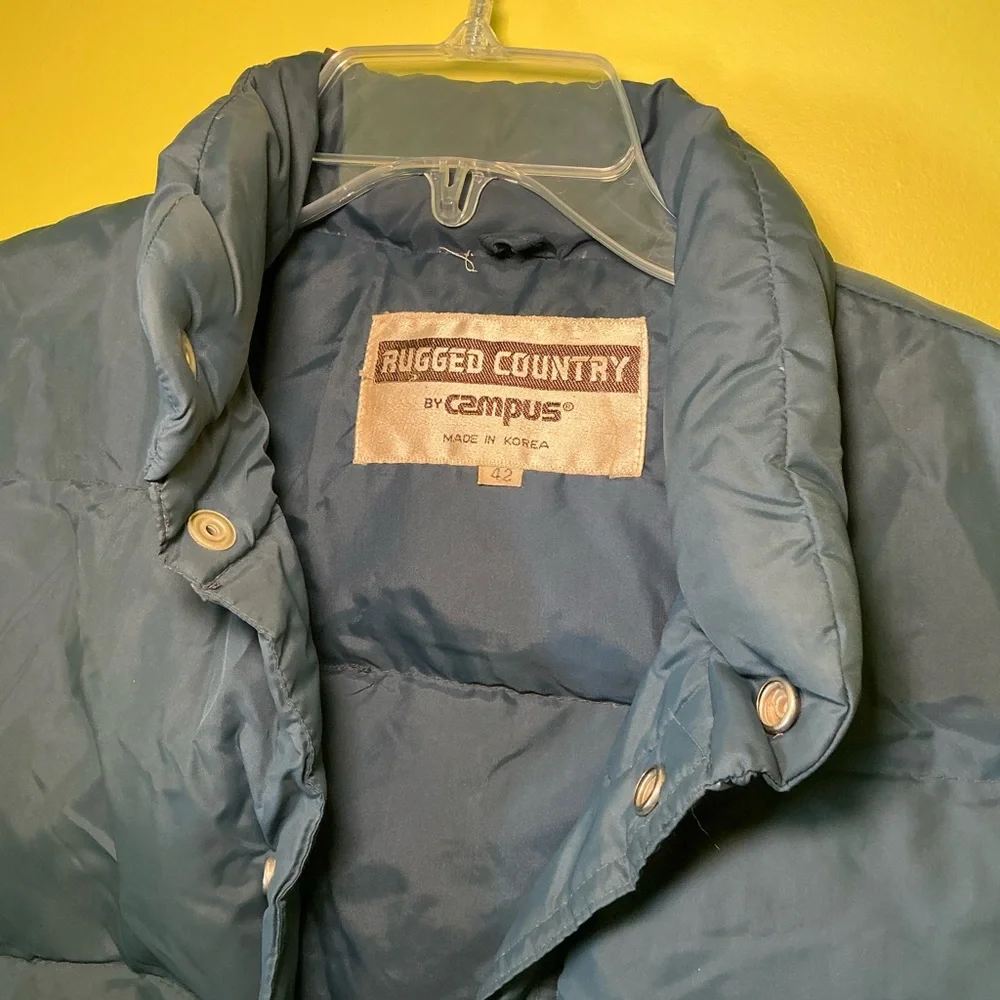 Vintage Rugged Country by Campus Puffer Vest Gorpcore Camping Outdoors 🏕️